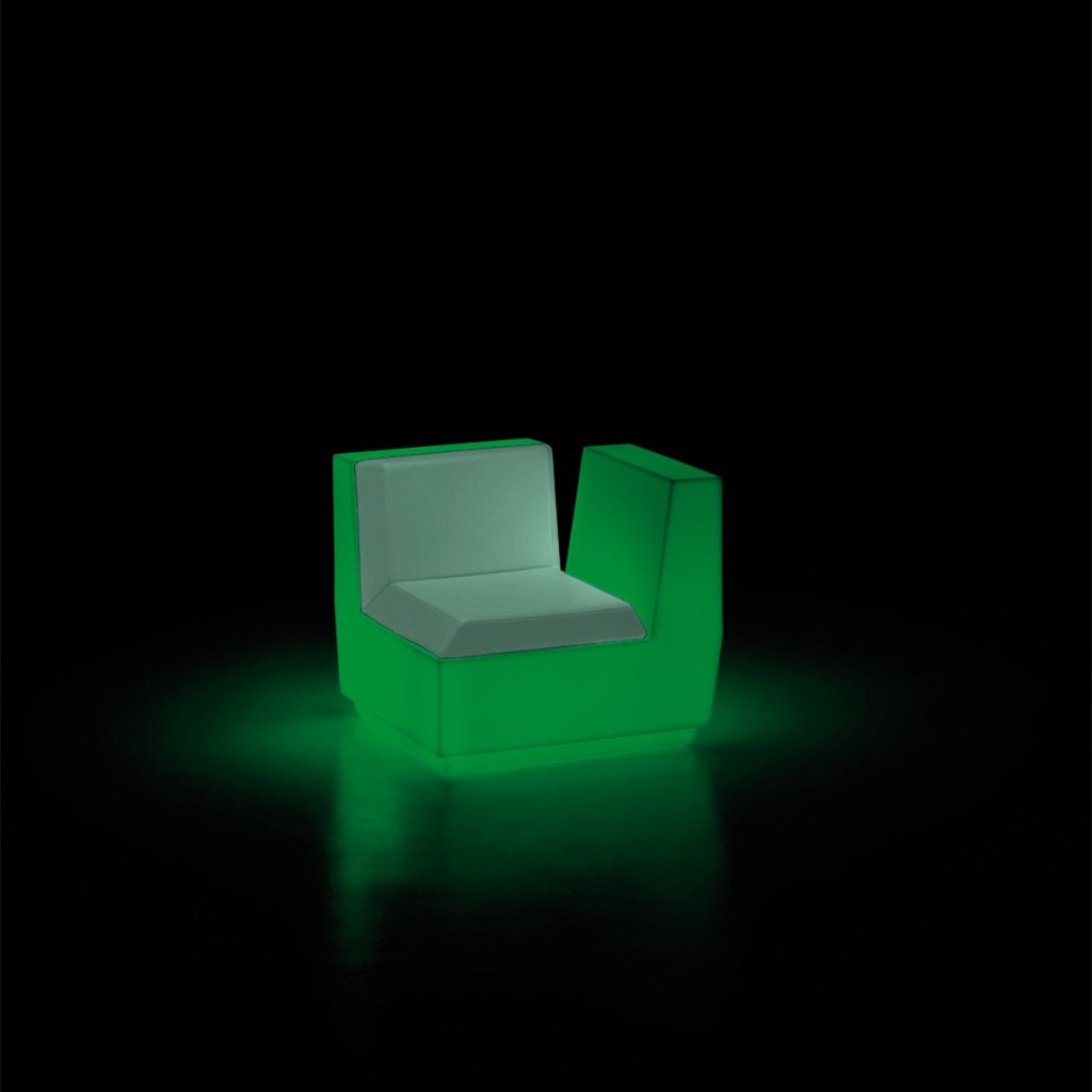 Scaun iluminat din polietilena Big Cut Corner Light - Nuovo Design